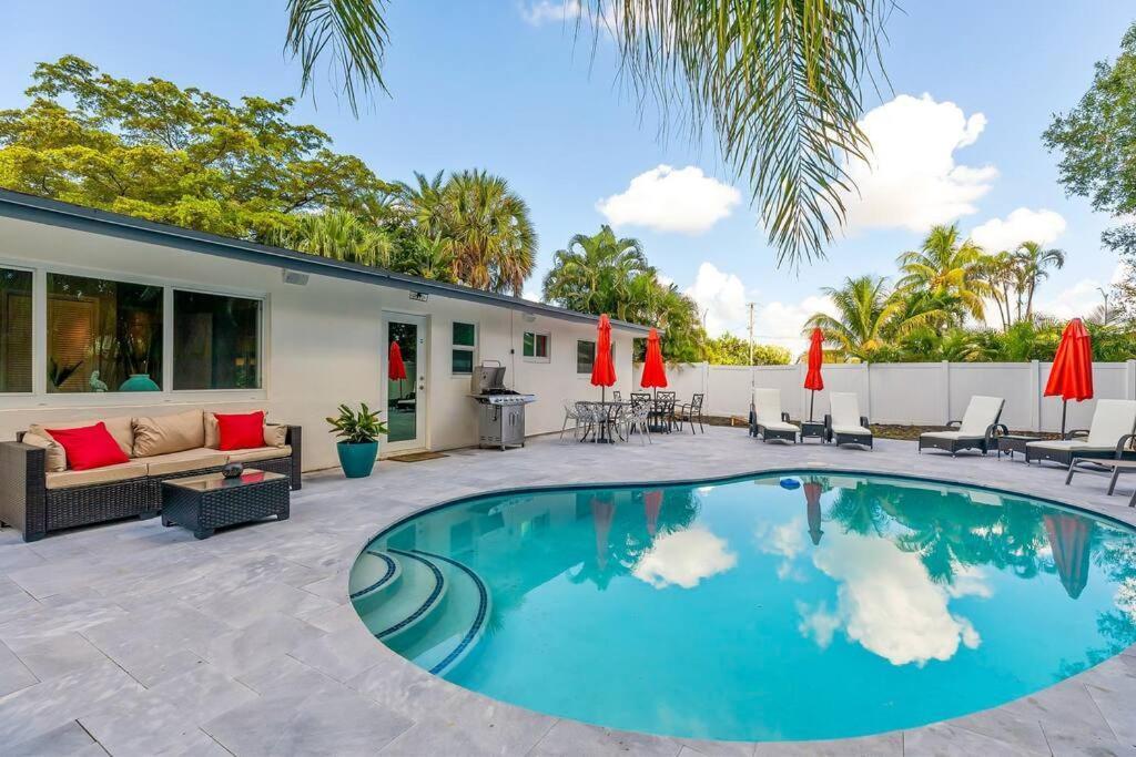 Private Oasis With Pool Near Beaches, Dining & Las Olas Fort Lauderdale Eksteriør billede
