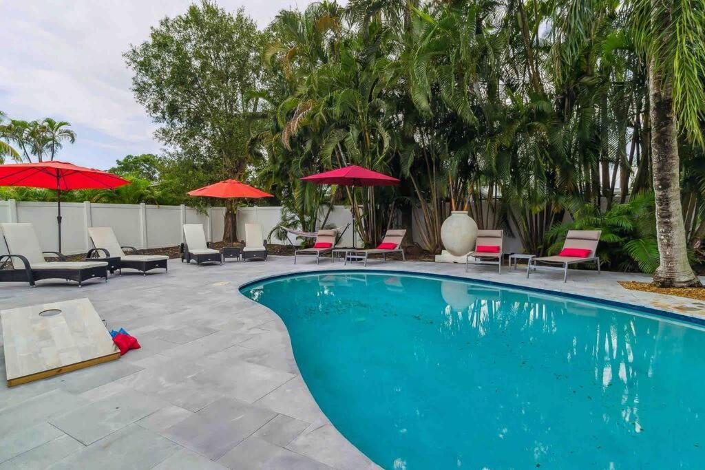 Private Oasis With Pool Near Beaches, Dining & Las Olas Fort Lauderdale Eksteriør billede