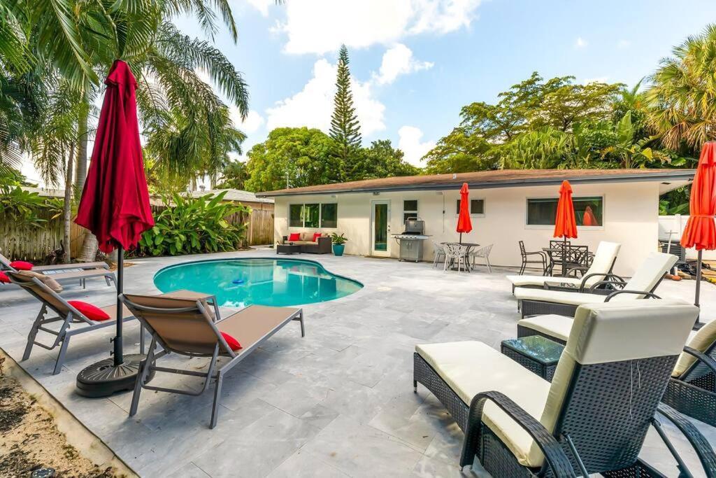 Private Oasis With Pool Near Beaches, Dining & Las Olas Fort Lauderdale Eksteriør billede